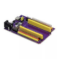 Placa de Expansión ESP32S de 38 Pines, Color Morado, NodeMCU-32S con Puerto Serial WiFi Lua, Kit de Desarrollo con Sistema Operativo Linux, Comunicación I2C