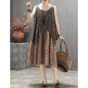 Top de Baño para Mujer, Estilo Boho, de Algodón con Encaje de Ganchillo, sin Mangas, con Dobladillo Asimétrico - Product Image 3