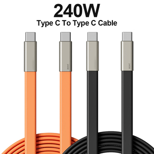 Cable de Carga Rápida Tipo C a Tipo C de Silicona Líquida de 240W con Soporte Plegable <span class=keywords><strong>para</strong></span> Teléfono, Adaptador <span class=keywords><strong>OTG</strong></span> <span class=keywords><strong>para</strong></span> <span class=keywords><strong>iPhone</strong></span> 17 16 15 Pro Samsung - Product Image 6