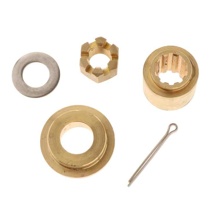 Yamaha Outboard Thrust Washer Spacers Nut Kit with New Stainless Steel Propeller for Boats Including Copper Aluminium Materials