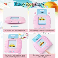 Juguete Educativo de Plástico con Temática de Gatos, Máquina de Lectura para el Aprendizaje Temprano de Niños, Funciona con Pilas, en Inglés