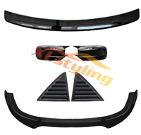 XLstyling Kits aérodynamiques de haute qualité Diffuseur arrière Spoiler Couvercle de rétroviseur Lèvre avant Fenêtre à persiennes pour Chrysler 300C 2012-2024