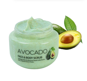 Wholesale Price Fruity Aloe Vera Strawberry Coffee Cleaning Lightening Whitening Avocado <b>Body</b> <b>Scrub</b> - Product Image 1