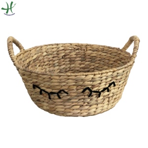 Cesta de Almacenamiento de Jacinto de Agua de Lujo con Forma de Elipse y Asas, Decoración Ecológica para el Hogar con Forma de Animal (HS 4138/2) - Product Image 4