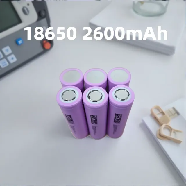 18650 26E 3.6V 2600mAh 3C Rechargeable Li-ion Battery Cell for Power Banks Flashlights DIY Devices and Portable Electronics