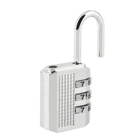 Serrure à combinaison à 3 chiffres pour valise, bagages, cadenas en métal, cadenas pour armoire, casier