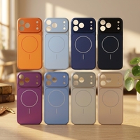 Coque de téléphone magnétique en PC mat de luxe, finition miroir, grande découpe pour appareil photo, antichoc, pour iPhone 15 Pro Max et iPhone 17 Pro Max, vente en gros usine