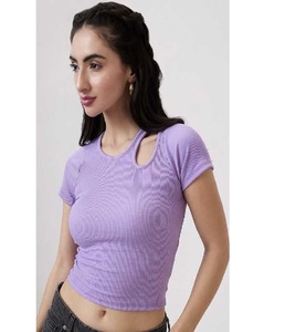 Débardeur court en coton extensible pour femmes, doux, léger, respirant, séchage rapide, activités de plein air estivales, décontracté, superposé, tendance - Product Image 4