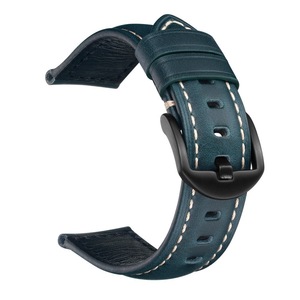 Bracelet de <span class=keywords><strong>montre</strong></span> de remplacement en cuir véritable italien huilé de haute qualité, 20 mm/24 mm/26 mm - Product Image 2