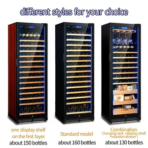 Over 150 Bottle CabinetためWine Cooler 180センチメートルTall Refrigerator Quiet Constant Temperature