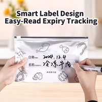 Sacs de Congélation Ziplock Fraîcheur Étiquette Intelligente pour Snacks Viandes Pochette en Aluminium Unique Sac Ziplock Congelé pour Emballage Alimentaire