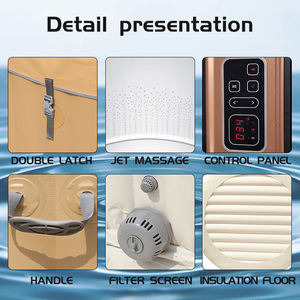 Vanace punto a goccia PVC all'aperto <span class=keywords><strong>portatile</strong></span> SPA piscina 4 persone vasca idromassaggio gonfiabile con macchina SPA - Product Image 6