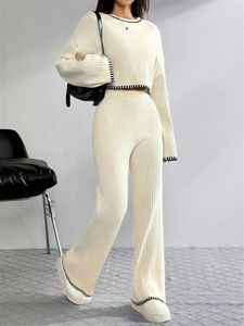 Ensembles de salon assortis à la mode vêtements décontractés personnalisés survêtement Homewear vêtements de détente <span class=keywords><strong>tenue</strong></span> pour femmes de grande taille - Product Image 4