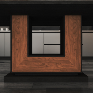 Nouveau design, mobilier de bureau moderne, table en bois, bureau de direction, bureau en bois de chêne noir - Product Image 6