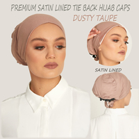 Turbantes de Satén para Mujer Musulmana, Gorros Elásticos de Algodón Instantáneos, con Frente Redondo, para Usar Bajo el Hiyab, Modelo Amira, Venta al Por Mayor 2025
