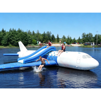 Avion gonflable personnalisé pour parc aquatique flottant |   Structures gonflables aquatiques commerciales sur mesure