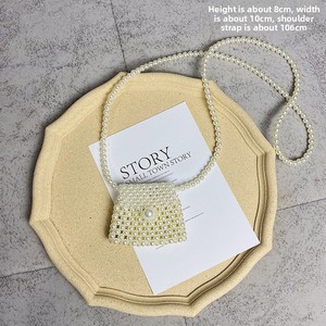 NEW Summer Lady PVC Handwoven Pearl Crossbody <strong>Bag</strong> Mini Retro All-Match Instagram-Famous Polyester Lining - Product Image 2