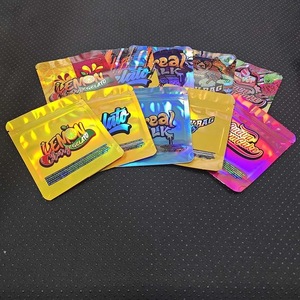 Custom Printing Cartoon Mylar <b>Bag</b> 3.5g Resealable Holographic Candy Children Resistant Smell Proof <b>Bags</b> Plastic Packaging - Product Image 3
