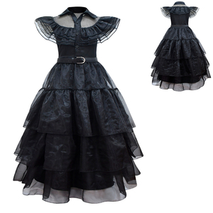 RTS Mom and Me TV & Movie Disfraces Vestido Negro Organza Vestido de lujo Cinturón de regalo - Product Image 3