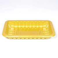 Barquettes rectangulaires jetables en PP écologiques pour plats préparés, nouilles, chewing-gum, sushi, gelée et jus