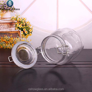 150ml 500ml <span class=keywords><strong>1000ml</strong></span> Vòng thủy tinh <span class=keywords><strong>container</strong></span> kilner kín lọ thủy tinh đặt Clip Top lọ với con dấu khóa Bìa - Product Image 4