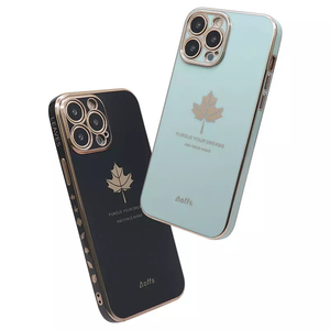 <span class=keywords><strong>Funda</strong></span> Protectora para Teléfono con Diseño de Hoja de Arce Galvanizada para <span class=keywords><strong>Samsung</strong></span> S23 Ultra A20S A11 <span class=keywords><strong>A13</strong></span> J7 Prime - Product Image 1