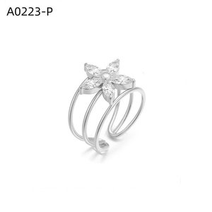 Bague de mode DEL Zirconia A0223 pour femmes, bijoux de haute qualité - Product Image 1