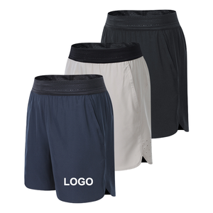 Pantalones Cortos Cargo Deportivos para Hombre, Estilo Urbano, Casuales, de Tiro Medio, Transpirables, de Secado Rápido, con Cintura Elástica, Logotipo Personalizado, para Gimnasio y Deporte - Product Image 1