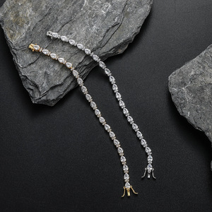 European and American Men and Women Water Drop Zircon <b>Bracelet</b> Ins Water Drop Round Zircon Mix and <b>Match</b> Jewelry New Models - Product Image 3