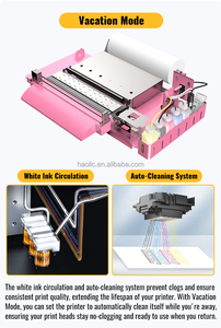 Haolic New A3 xp600 dtf máy in tự động dtf máy in t Áo sơ mi cho quần áo với lò nướng và Nhiệt Báo Chí dtf máy in - Product Image 3