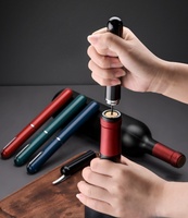Ouvre-bouteille à vin portable en forme de stylo à pression d'air, design créatif en ABS, facile à utiliser, pour la maison, le bar, la cuisine, vente en gros