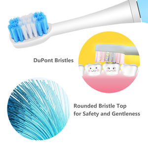 Brosse à dents intelligente pour enfants, 6 modes, action sonique, piles AA incluses, étanche IPX7, rappel d'intervalle de 30 secondes, <span class=keywords><strong>ensemble</strong></span> de 2 têtes de brosse - Product Image 6
