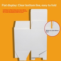 Vente directe usine – Boîtes en carton blanc carrées épaissies en stock, pliables, à double fente, universelles, multi-tailles, imprimées UV