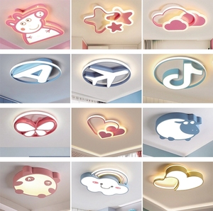 Lámpara de Techo LED de 48w y 500mm, Lámpara de Techo con Forma de Conejo para Dormitorio Infantil, Lámpara de Techo de Dibujos Animados con Forma de Animal, Lámpara de Techo LED con Forma de Luna y Estrella - Product Image 6