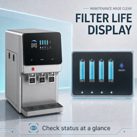 Distributeur d'eau potable avec filtration RO UF intégrée, distributeur d'eau de bureau pour la maison, robinets chauds et froids pour un usage quotidien familial