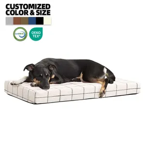 Tempat tidur anjing peliharaan mewah kustom kualitas tinggi pabrik grosir desain ramah lingkungan