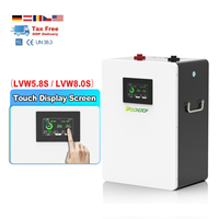 Système d'énergie solaire hors réseau, batterie au phosphate de fer et de lithium 24V 100Ah 200Ah 300Ah, stockage mural avec équilibrage actif