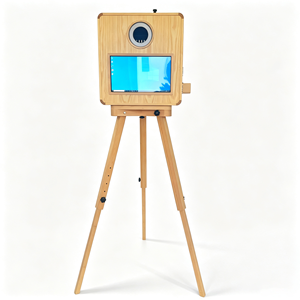 Photomaton modulaire en bois rétro tout-en-un, compatible avec DSLR DNP DS620 DNP <span class=keywords><strong>QW410</strong></span>, kiosque à selfies pour les mariages, les fêtes et les événements - Product Image 1