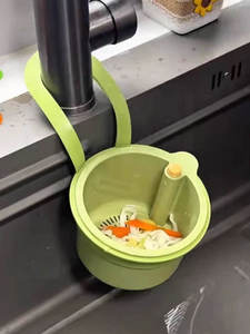 Wholesale Detachable <b>Plastic</b> Hanging Drain <b>Basket</b>, Press-Type Kitchen Fruit Rack with Easy No-Drilling Installation - Product Image 4