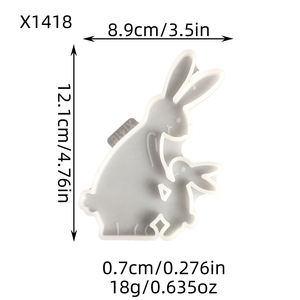Moule en silicone pour résine fait main, style DIY, ornements décoratifs et outils pour gâteaux, pour la fabrication de résine, moule en plâtre - Product Image 3