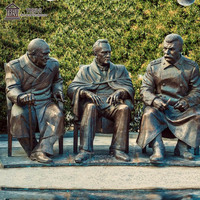 Statue de Staline en bronze de grande taille, célèbre président russe, sculpture personnalisée en laiton de haute qualité TREVI