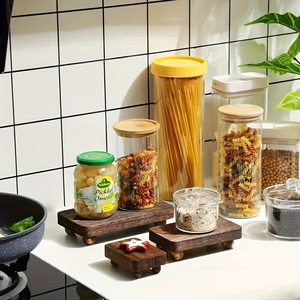 Base <span class=keywords><strong>de</strong></span> madera moderna apilable para velas, aceites esenciales y recuerdos para cocina/baño. Base <span class=keywords><strong>de</strong></span> exhibición <span class=keywords><strong>de</strong></span> madera. - Product Image 4