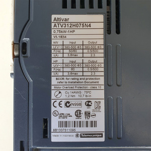 Variador de Velocidad Schneider ATV312H075N4 Altivar ATV312 0.75 kW 2.4kVA 41W 380-500 V Alimentación Trifásica - Product Image 5