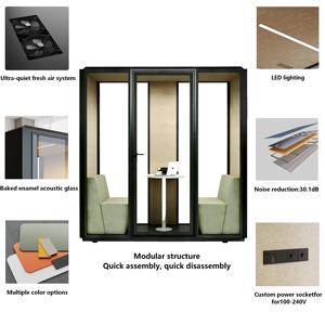 Installation <span class=keywords><strong>facile</strong></span> Espace de travail Téléphone de réunion acoustique Musique de travail Maison Chambres simples portables <span class=keywords><strong>Cabine</strong></span> insonorisée Pods de bureau - Product Image 4