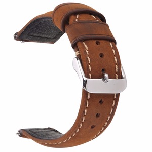 "Cinturini per orologi in vera <span class=keywords><strong>pelle</strong></span> da <span class=keywords><strong>uomo</strong></span> di lusso per smartwatch (20mm 22mm pauroso in metallo sgancio rapido in Stock)" - Product Image 2