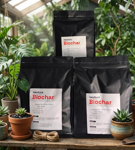 Le biochar naturel améliore l'écosystème du sol, augmente la disponibilité des nutriments et stimule la productivité des plantes de manière durable. - Product Image 2