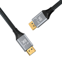 Alta calidad 2M Nylon DP 1,4 8k60hz OD 7,1mm oro PVC trenzado Cable de alambre de Metal para REPRODUCTOR DE DVD función estable Stock Polybag