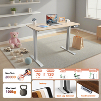 Bureau électrique moderne Cadre de bureau réglable en hauteur Mobilier de bureau Table à hauteur réglable pour le bureau
