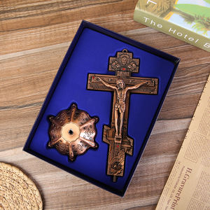 Grande Chiesa Reliquie Figurine Crocifisso Gesù Cristo Sul Supporto A Parete Croce <span class=keywords><strong>Antico</strong></span> Altare Religioso Casa Cappella Decorazione - Product Image 6