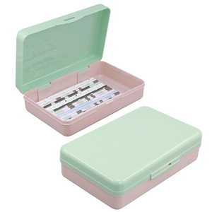 Boîte à crayons simple et portable de grande capacité, boîte de rangement pour papeterie, étui à crayons en plastique personnalisé - Product Image 1